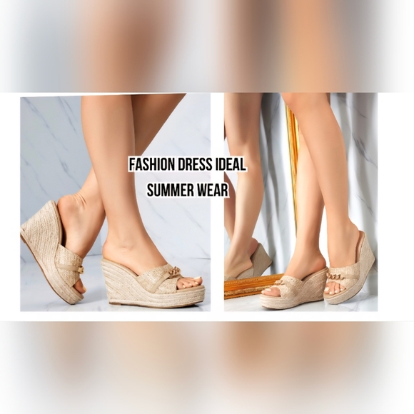 Coutgo Women's Wedge Sandals #754 NWOB - Picture 11 of 12